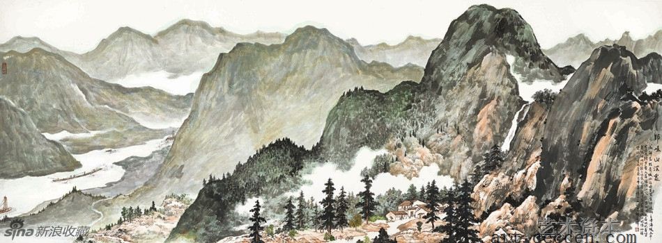 邛崃山深处 90cm×242cm 2002年